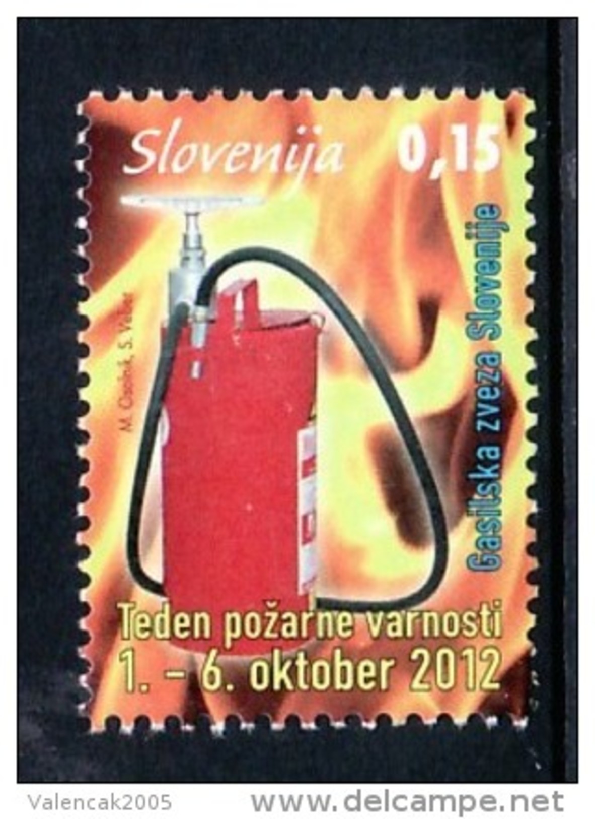 2209/ Slowenien Slovenia Slovenie 2012 ** MNH Feuerwehr Fireman Firebrigade Week Of Fire Woche Der Feuer - Feuerwehr