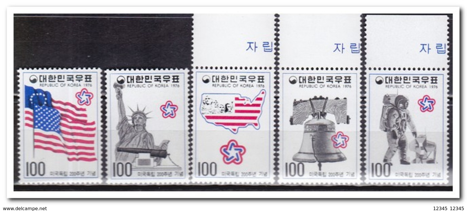Zuid Korea 1976, Postfris MNH, Independence Of The United States Of America - Korea (Zuid)