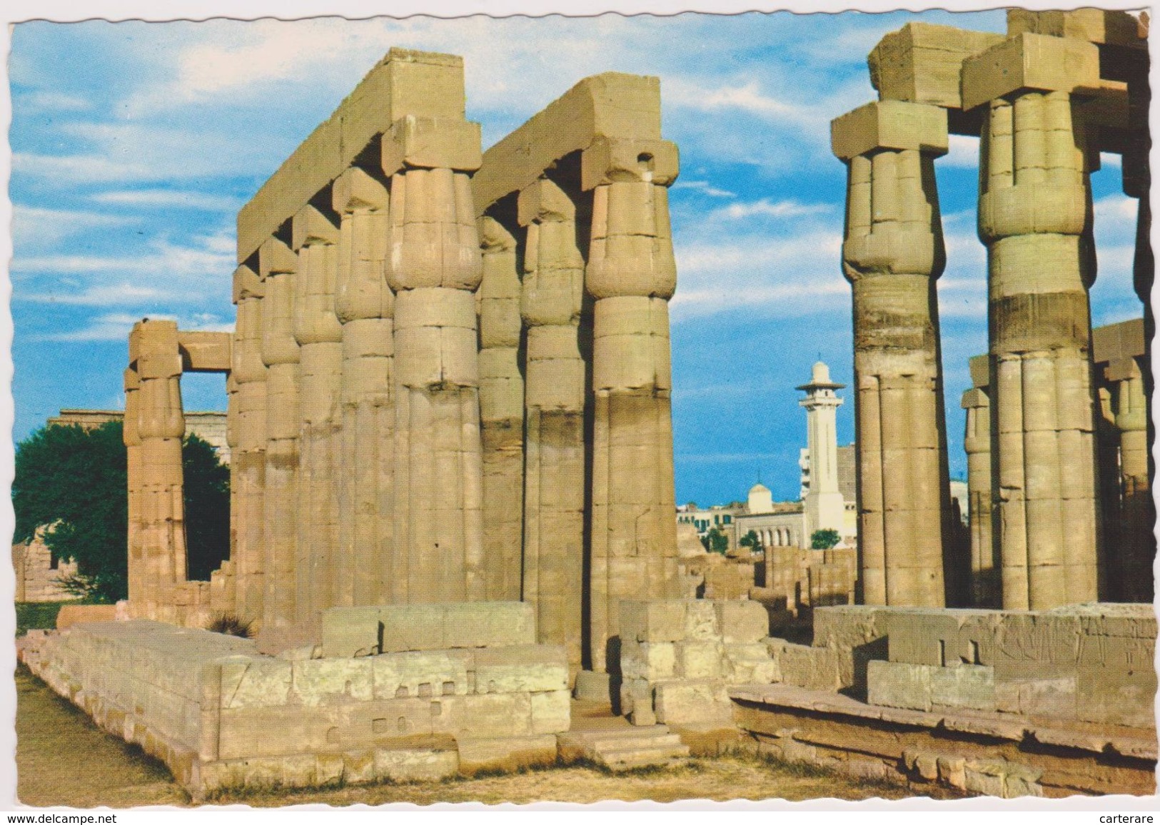 EGYPTE,EGYPT,LUXOR,LOUXOR,COLONNE TRES HAUTE - Other & Unclassified