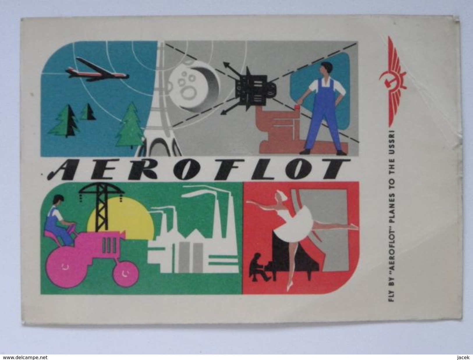 Fly To Aeroflot / Advertising Airline Aeroflot CCCP  /  Russia - Aerodrome