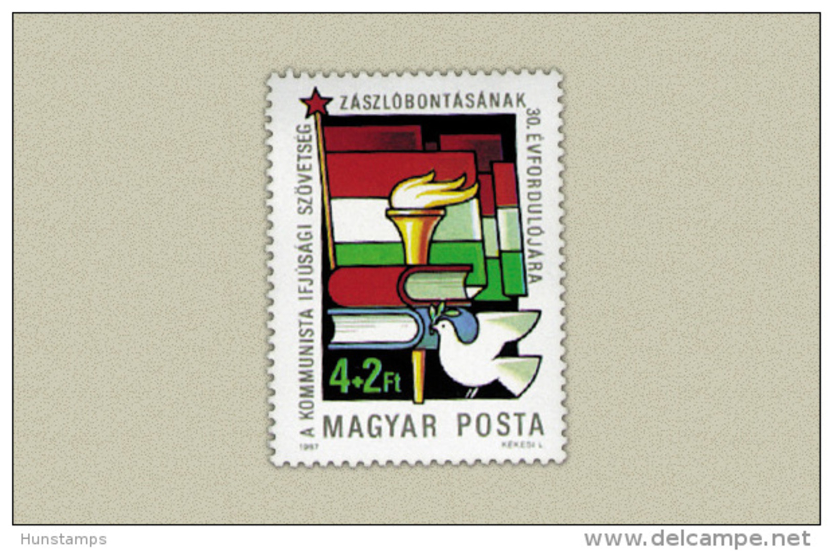 Hungary 1987. Youth Stamp MNH (**) Michel: 3884 / 0.60 EUR - Unused Stamps