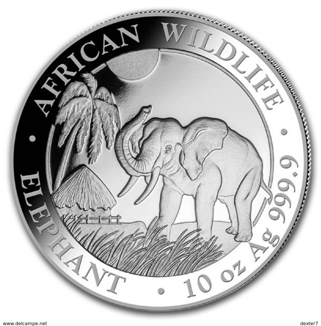 Somalia, Elephant 1 Oz 2017 Silver 999 Pure - 1 Oncia Argento Puro Bullion Elefante - Somalie