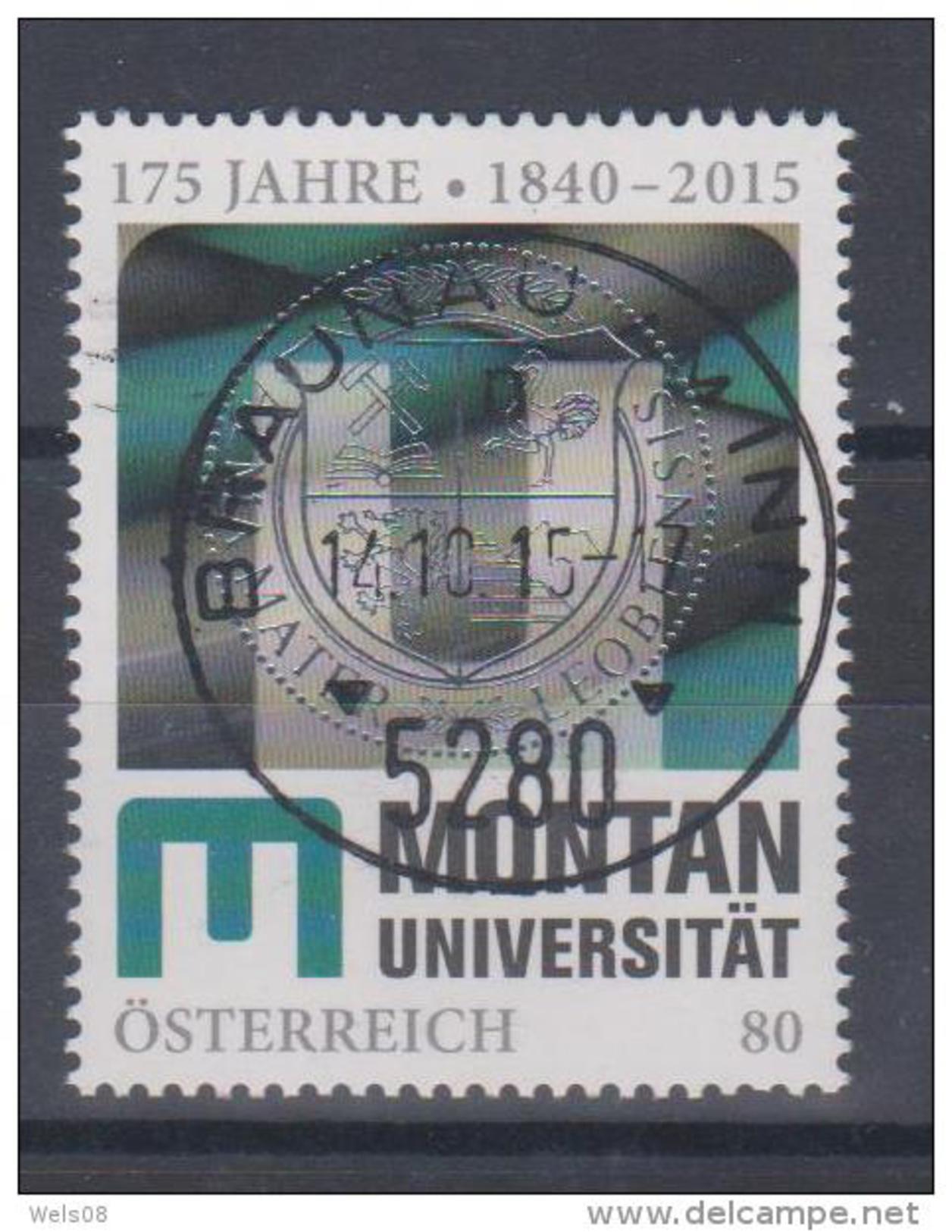 Österreich 2015: "Montanuni" Gestempelt (siehe Foto/Scan) - Gebraucht