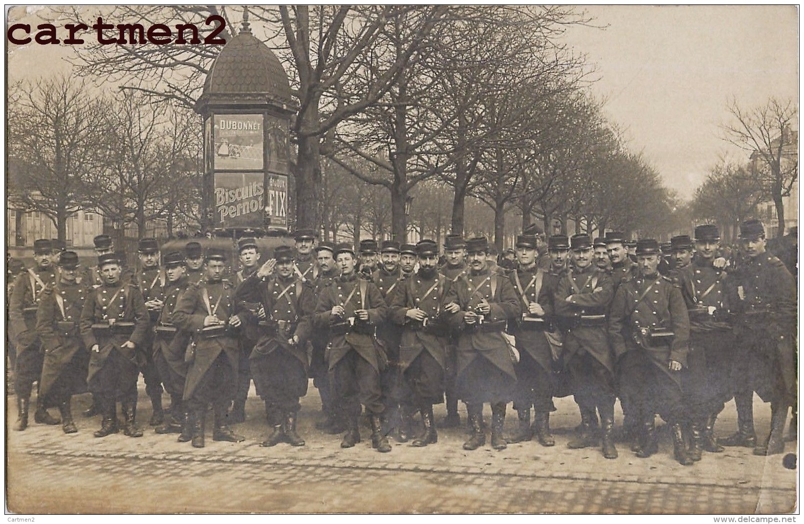 CARTE PHOTO A LOCALISER DANS LE VAL-D'OISE LE 24eme REGIMENT MILITAIRE SOLDATS GUERRE - Regiments