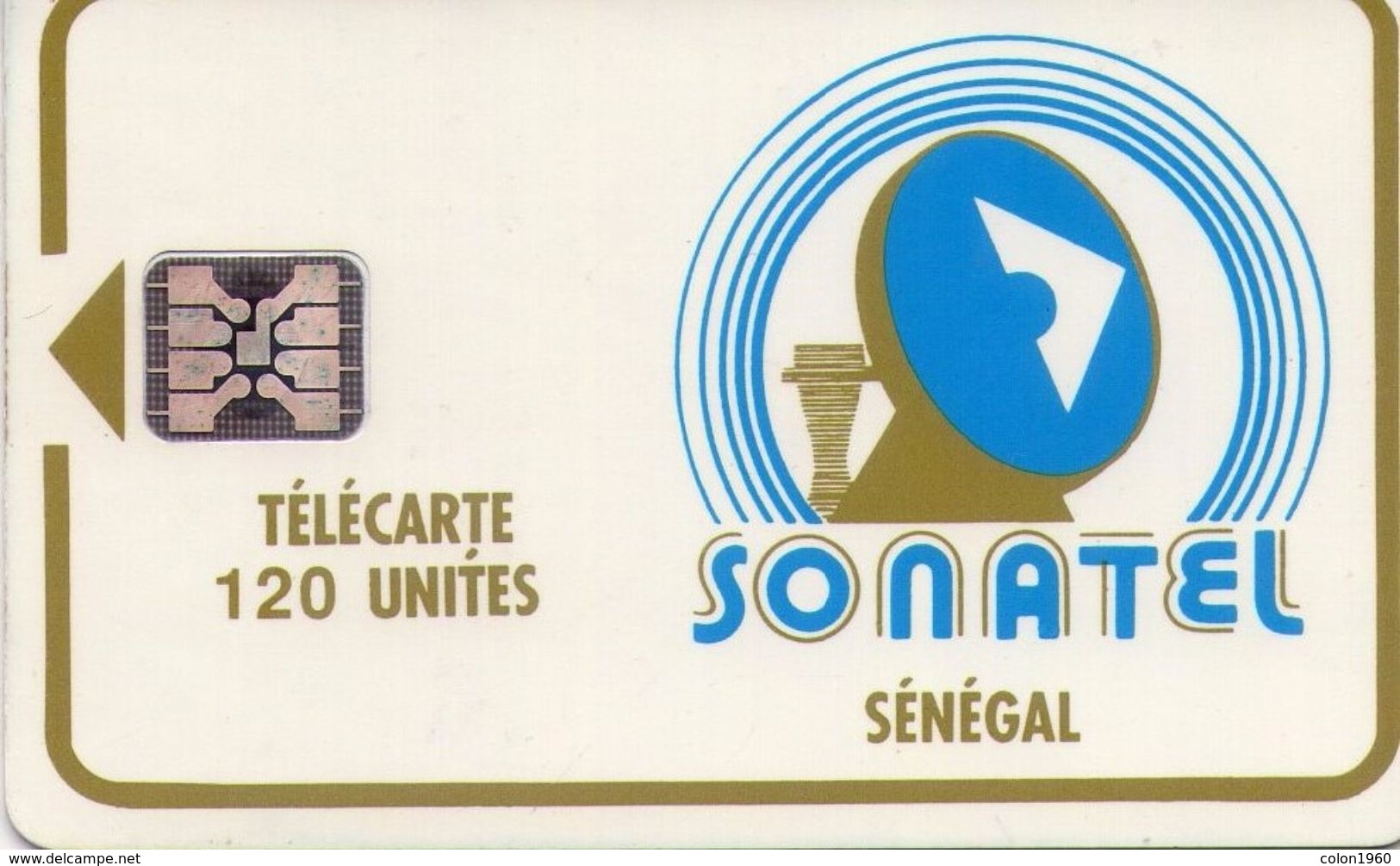 SENEGAL. SN-SON-0017B. LOGO 120 (SC5 - Embossed CN). (004) - Sénégal