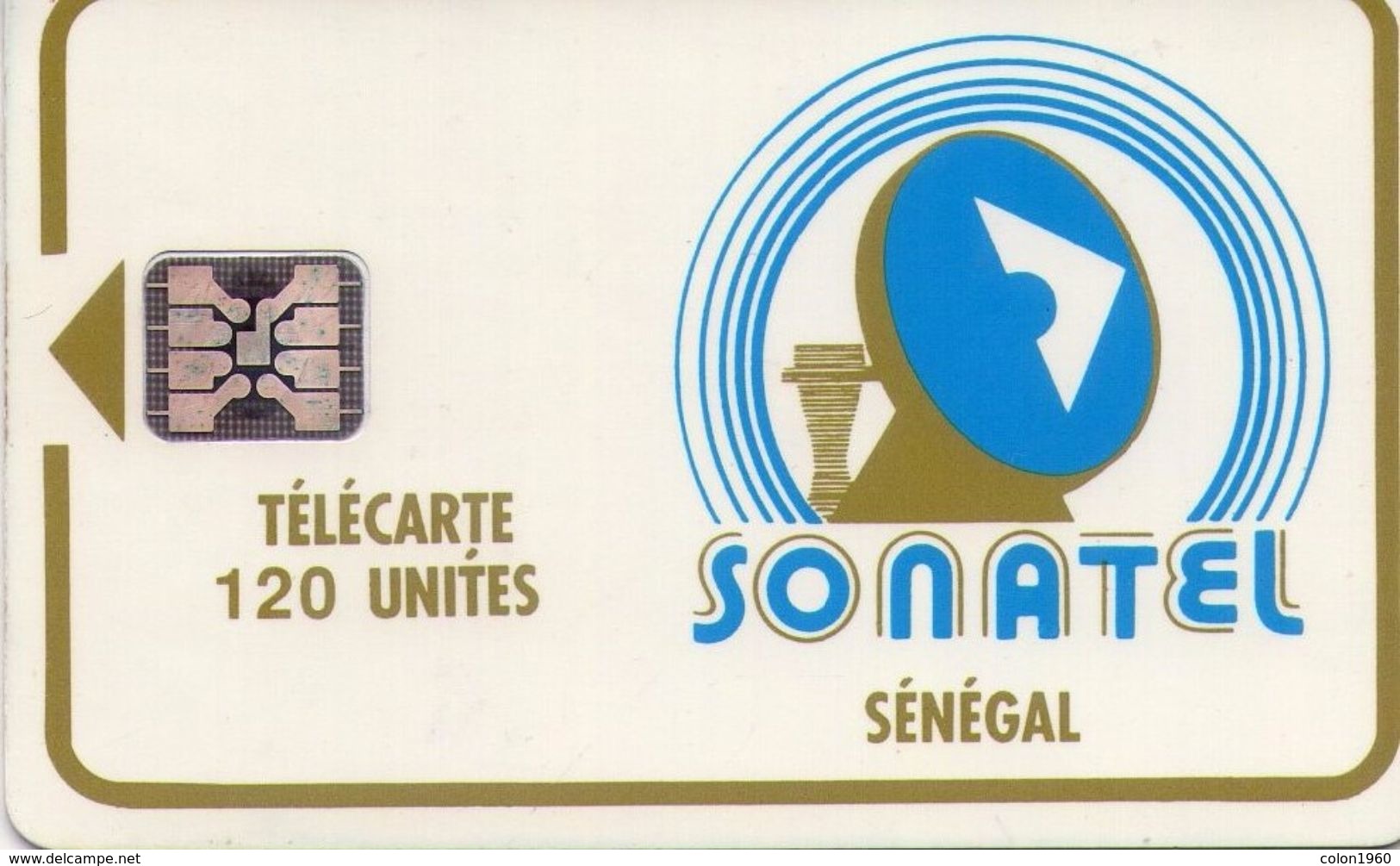 SENEGAL. SN-SON-0017B. LOGO 120 (SC5 - Embossed CN). (004) - Senegal