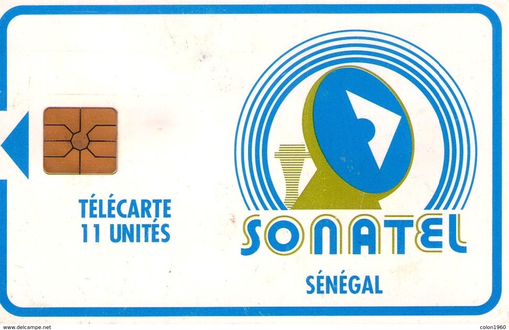 SENEGAL. SEN-16b. LOGO SONATEL (Gem1A - Transparent Moreno). 11 U. (001) - Senegal
