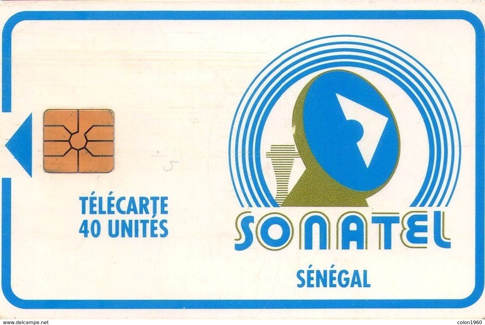 SENEGAL. SEN-17b. LOGO SONATEL (GEM1B White - Without Moreno). 40 U. (002) - Senegal