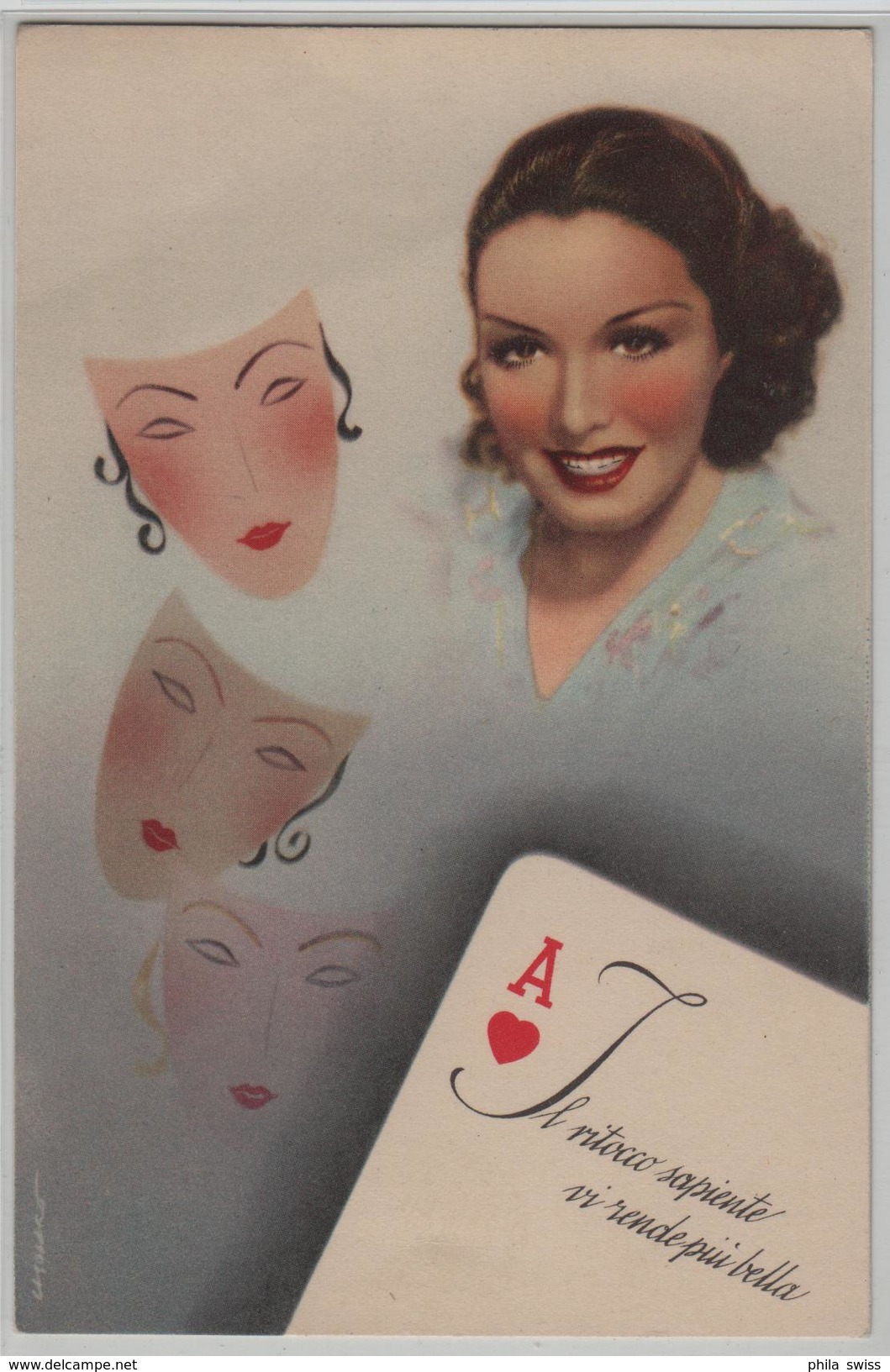 Asso Di Cuori - Herzass - As De Coeur - Bruna - Künstlerkarte - Playing Cards