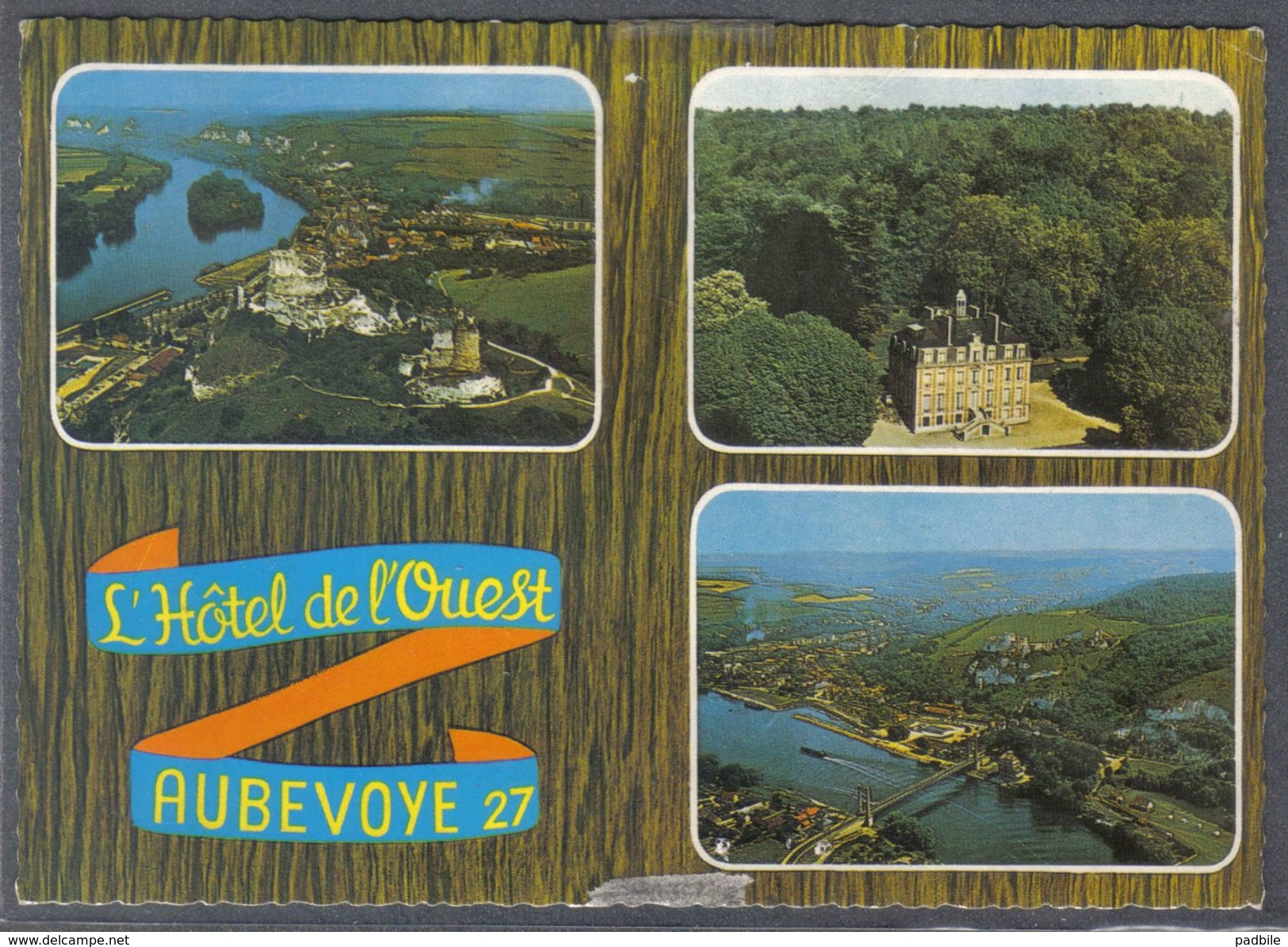 Carte Postale 27. Aubevoye  Gare Gaillon  Hotel Restaurant Tabac De L'Ouest  Trés Beau Plan - Aubevoye