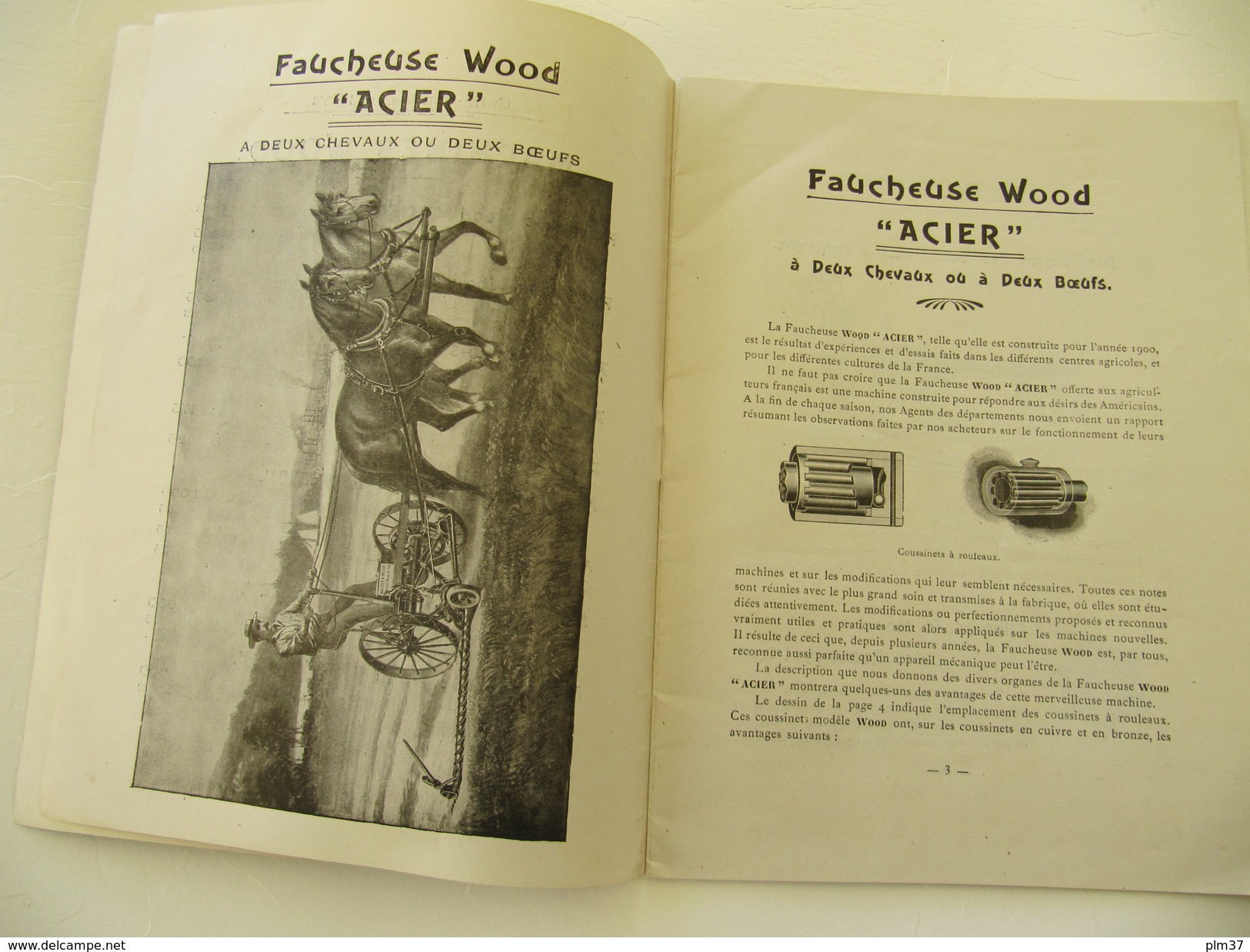 Machines WOOD , Maison PILTER - Moissonneuses Lieuses, Faucheuses, Rateaux.. - Catalogue 1900 - Agriculture