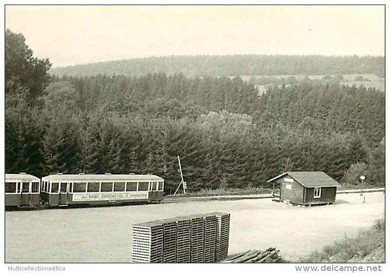 011017 - PHOTO TRAIN -  BELGIQUE - LUXEMBOURG  Gare D'Erezée Chalet Buvette Amonines  - Chemin De Fer Train Locomotive - Erezée