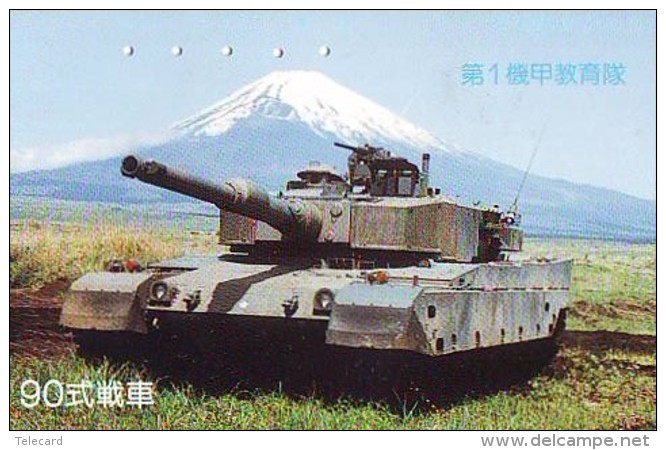 Télécarte JAPON * WAR TANK (216) MILITAIRY LEGER ARMEE PANZER Char De Guerre * KRIEG * JAPAN Phonecard Army - Armée