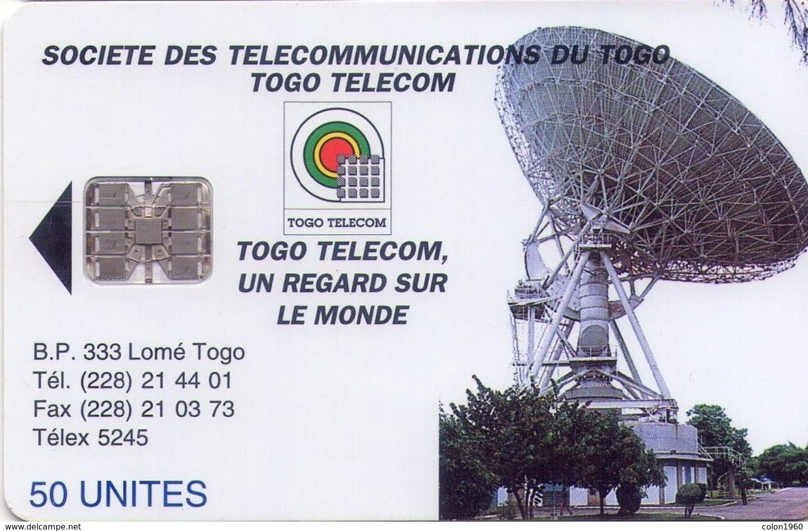 TOGO. TOG-18. Earth Station 50 (Schlumberger Logo). 50U. (002) - Togo