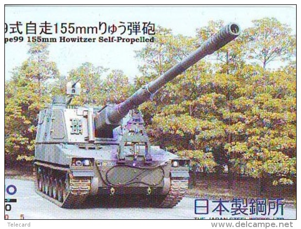 Télécarte JAPON * WAR TANK (224) MILITAIRY LEGER ARMEE PANZER Char De Guerre * KRIEG * JAPAN Phonecard Army - Armée