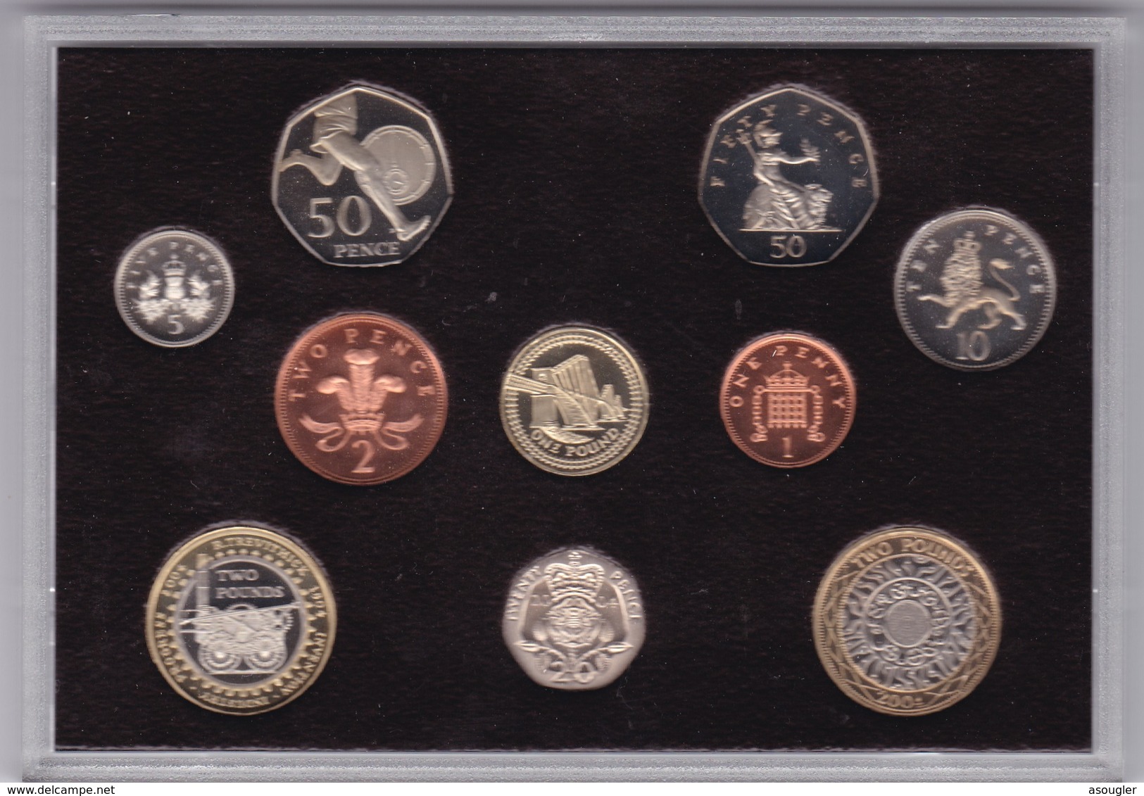 Great Britain United Kingdom 2004 Royal Mint UK Proof Coin Set (free Shipping Via Registered Air Mail) - Mint Sets & Proof Sets