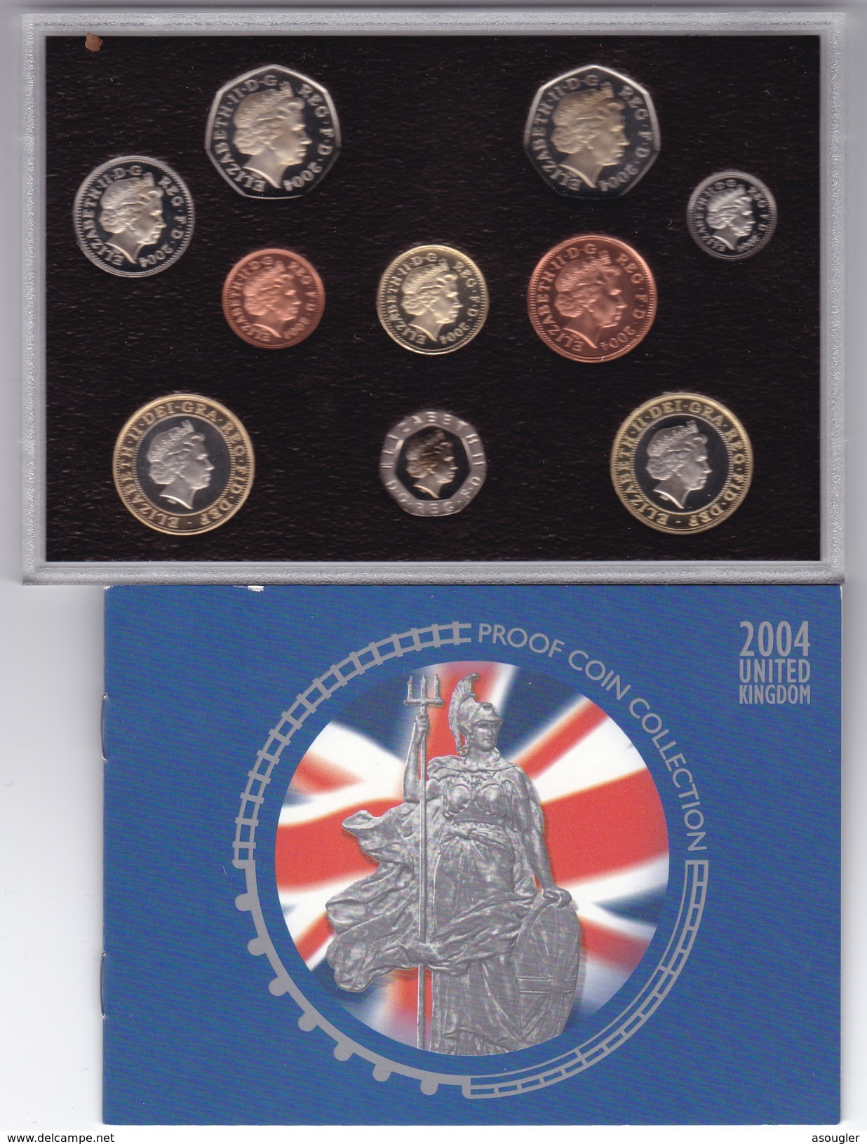 Great Britain United Kingdom 2004 Royal Mint UK Proof Coin Set (free Shipping Via Registered Air Mail) - Nieuwe Sets & Proefsets