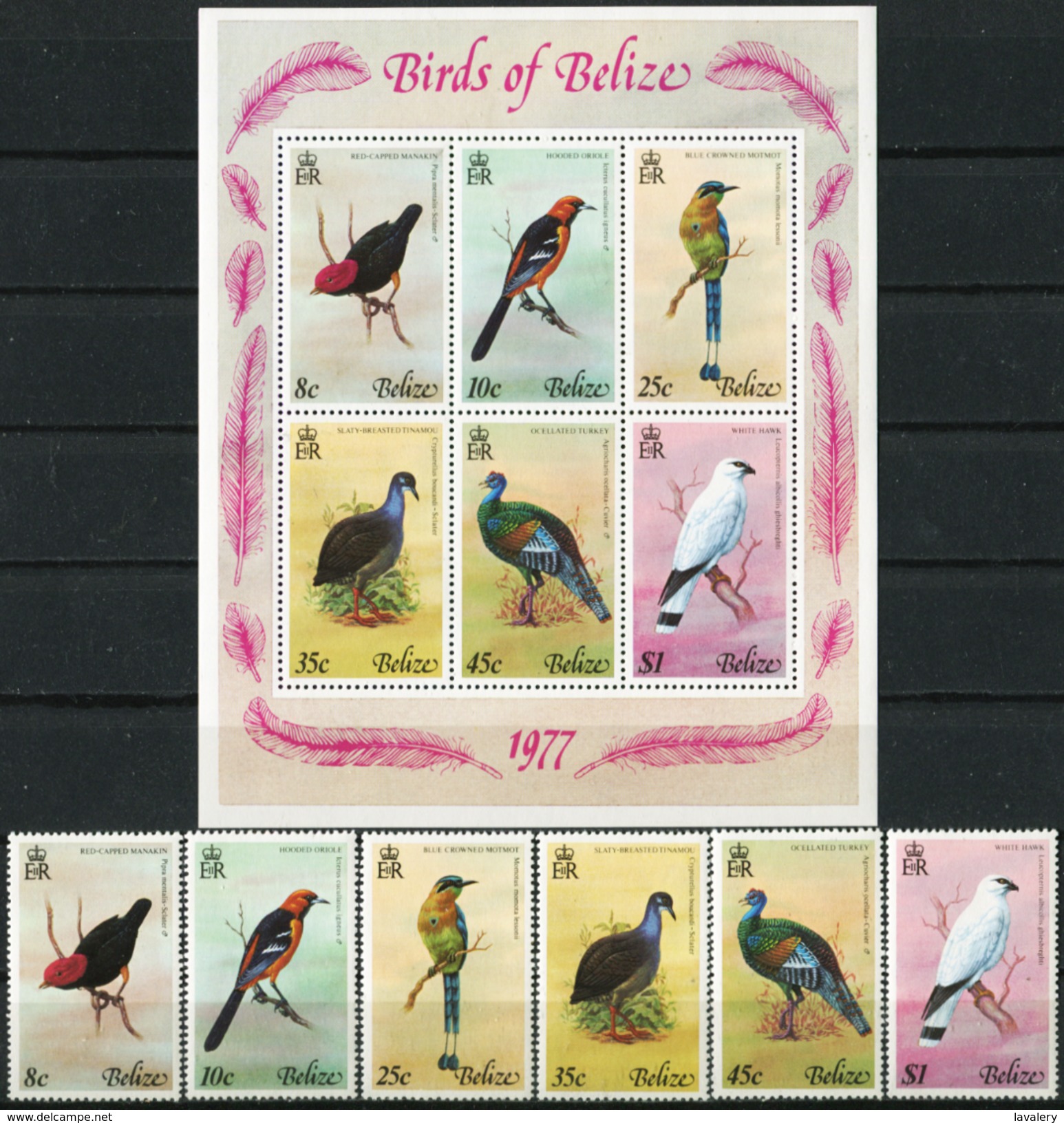 BELIZE 1977 Birds, Turkey, Fauna MNH - Belize (1973-...)