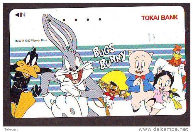 Télécarte Japon * CARTOON * BUGS BUNNY (173) MEIJI * RABBIT * LAPIN * KANINCHEN * KONIJN PHONECARD JAPAN * TELEFONKARTE - BD