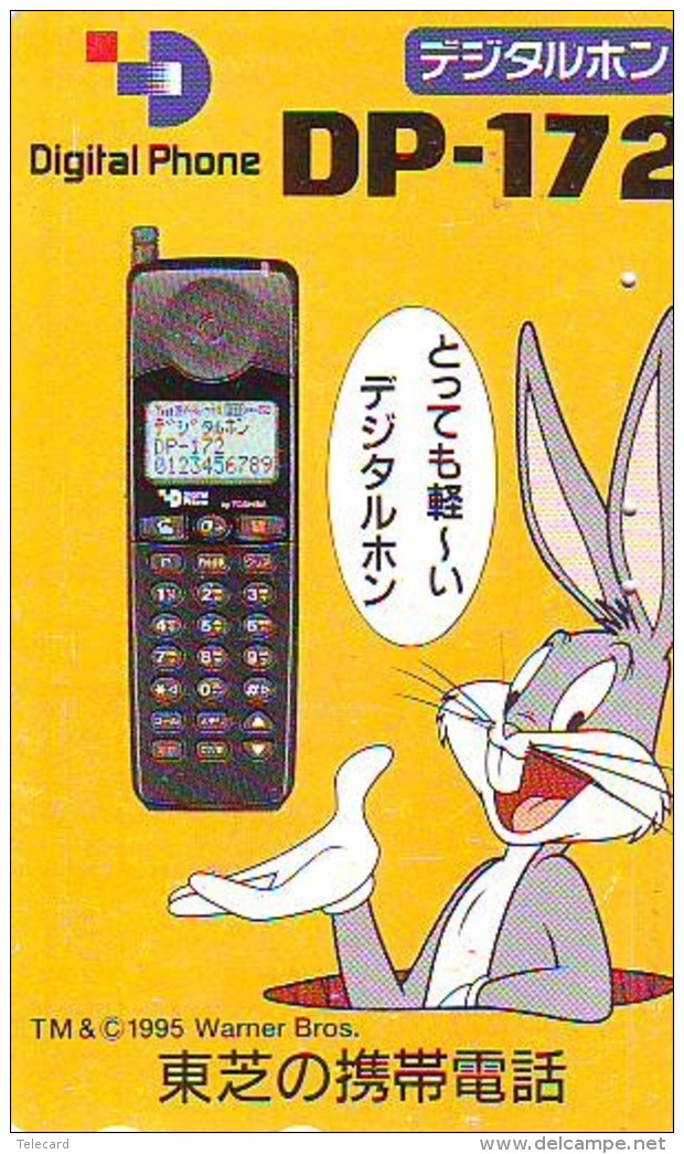 Télécarte Japon * CARTOON * BUGS BUNNY (174) MEIJI * RABBIT * LAPIN * KANINCHEN * KONIJN PHONECARD JAPAN * TELEFONKARTE - BD