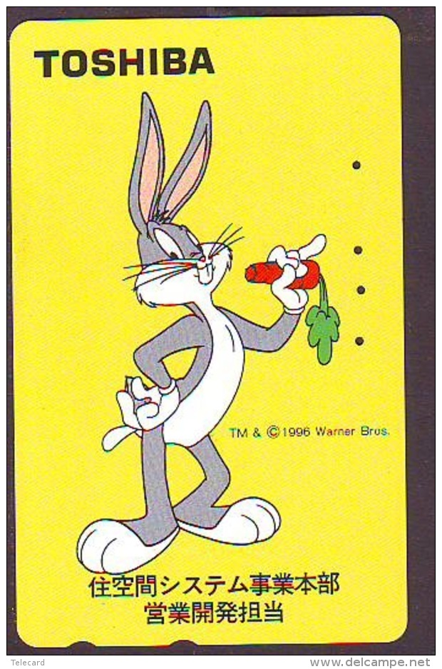 Télécarte Japon * CARTOON * BUGS BUNNY (178c) MEIJI * RABBIT * LAPIN * KANINCHEN * KONIJN PHONECARD JAPAN * TELEFONKARTE - BD