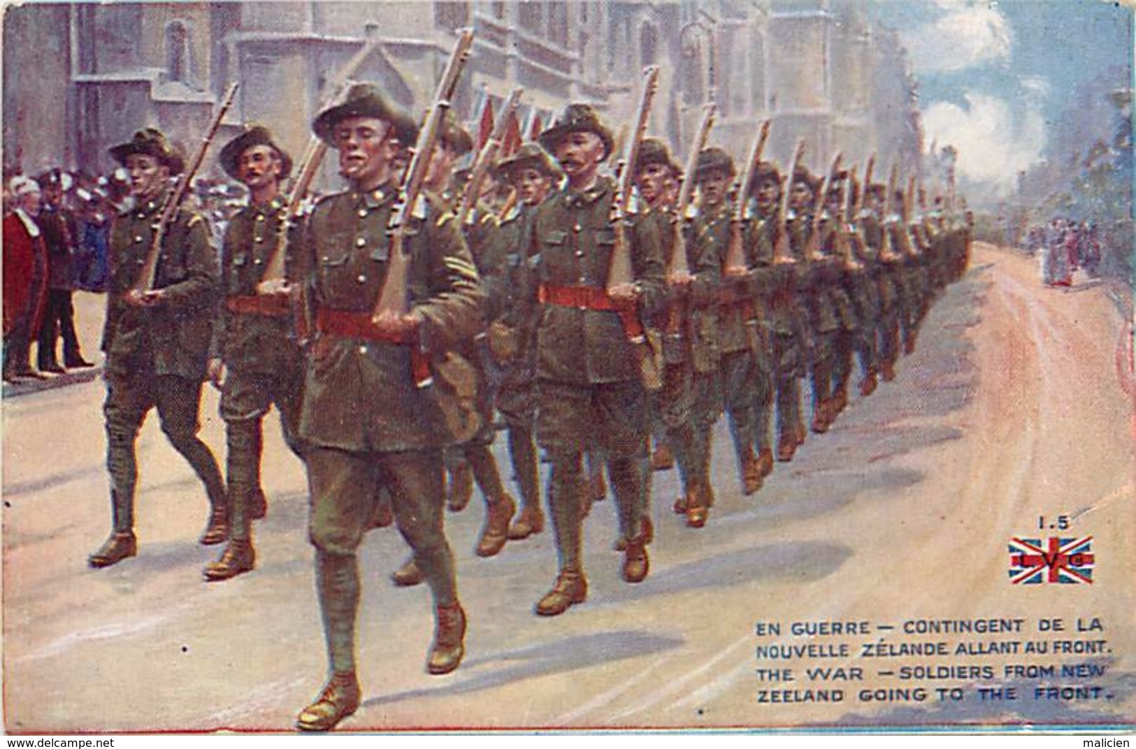 - Ref-646- Guerre 1914-18 - Illustrateur - Nouvelle Zelande - New Zeland -  Allant Au Front - Going To The Front - - Weltkrieg 1939-45