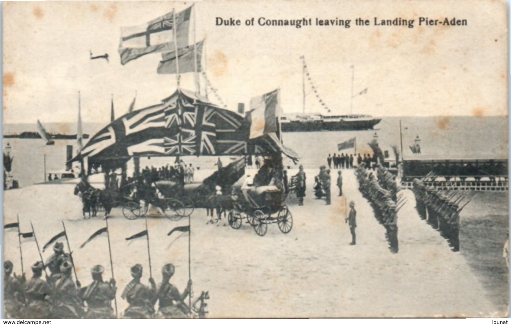 Duke Of Connaught Leaving The Landing Pier-aden (militaire) - Jemen