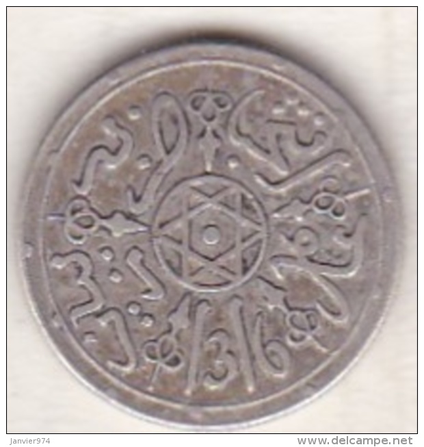 Maroc . 1 Dirham (1/10 RIAL) AH 1316 Paris . Abdül Aziz I , En Argent - Maroc