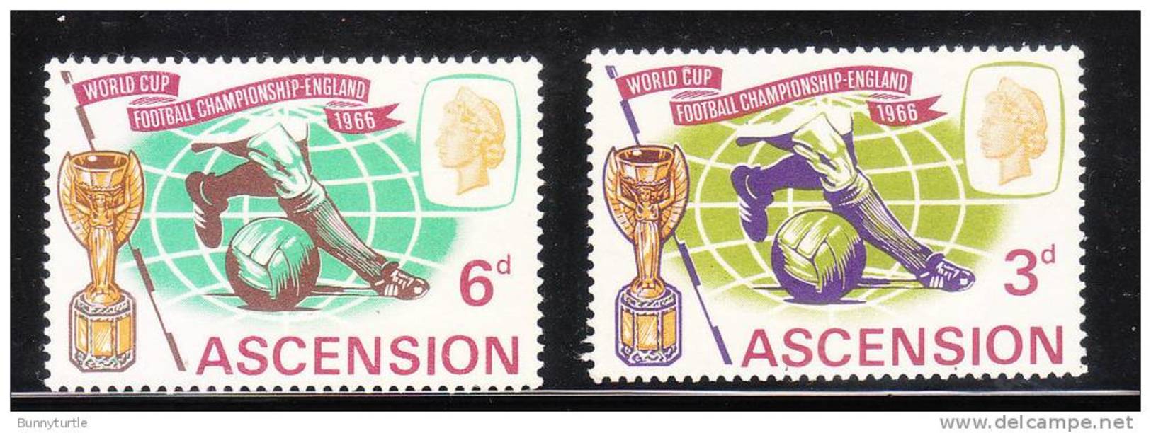 Ascension 1966 World Cup Soccer Issue Omnibus MNH - Ascensione