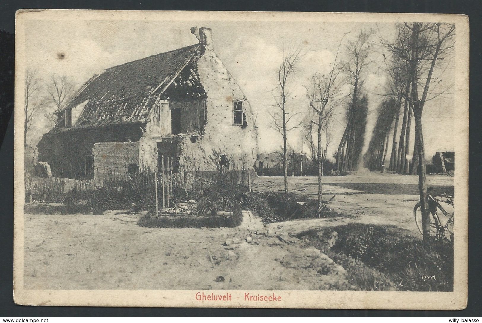 +++ CPA - GHELUVELT - GELUVELD - Kruiseeke - Ruines Guerre   // - Zonnebeke