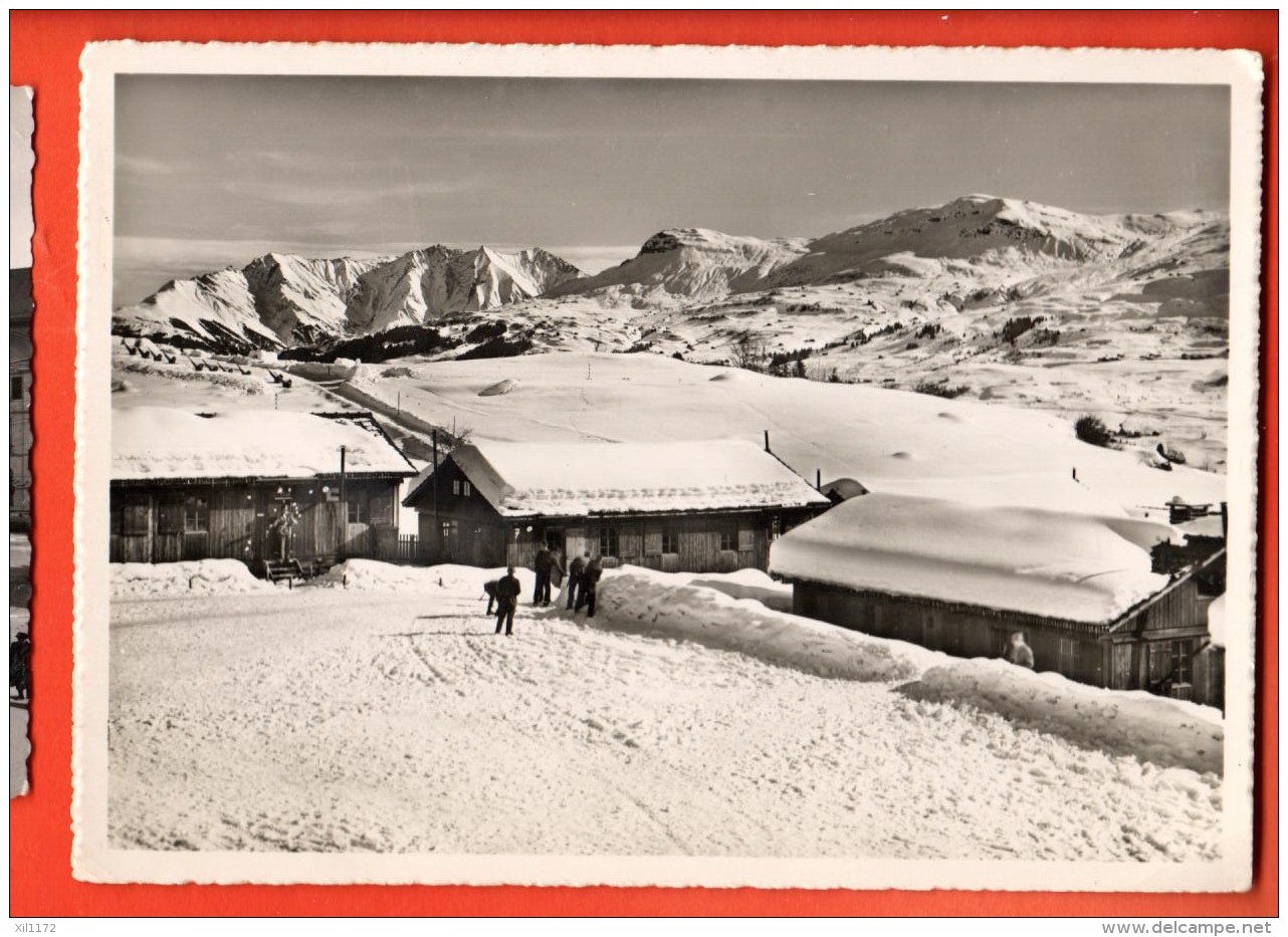MIE-24 Flablager Brigels Im Winter. Militär Militaire.   Gelaufen In 1951. Gross Format - Breil/Brigels