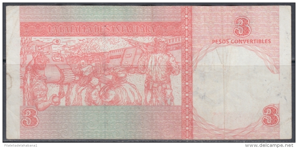 2016-BK-8 CUBA 3$ CUC 2016 CHE GUEVARA REPLACEMENT BZ REEMPLAZO. - Cuba