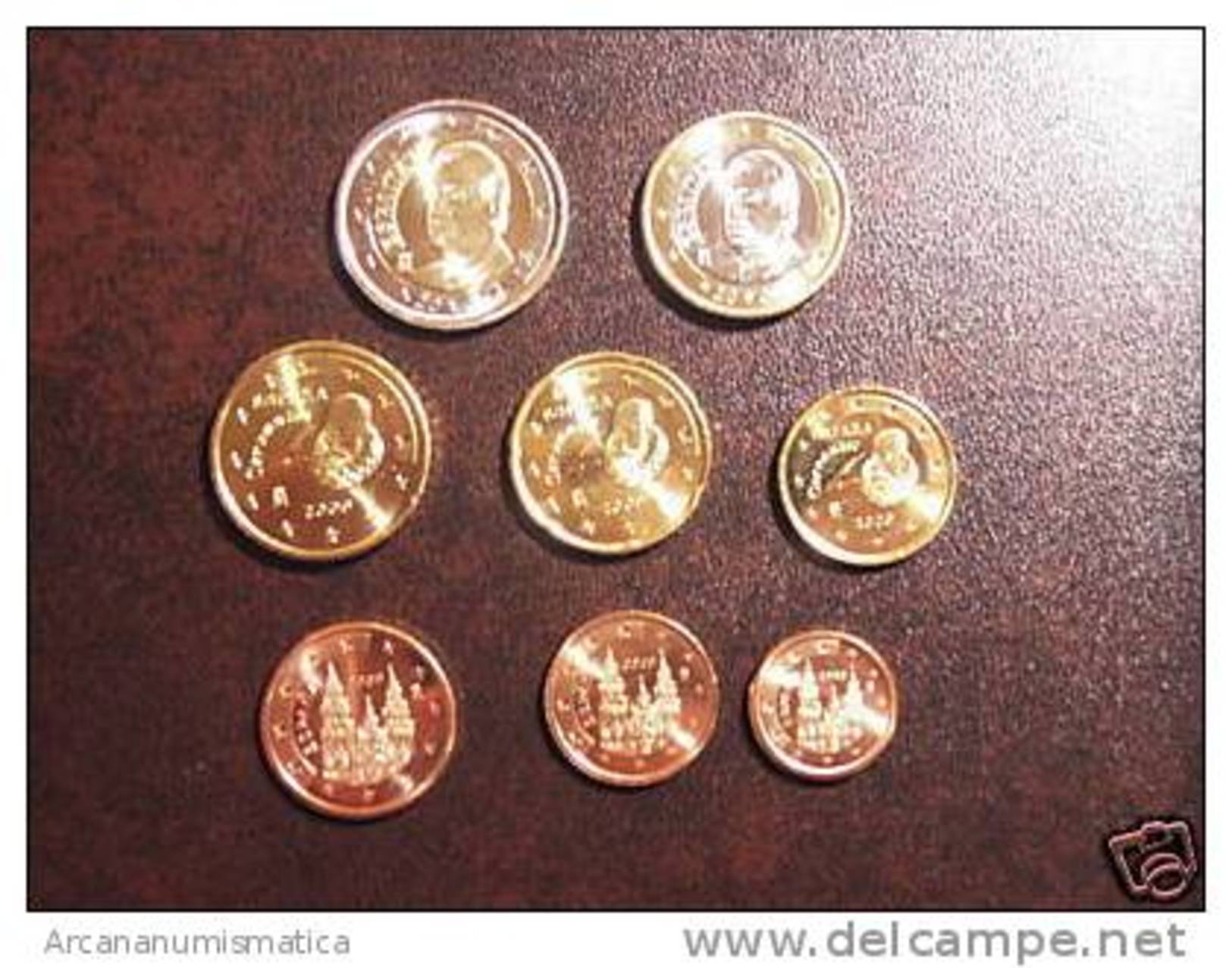 ESPAÑA  /  SPAIN   Tira/Set  2.009  2009  8 Monedas/Coins  SC/UNC   DL-7833 - Espagne