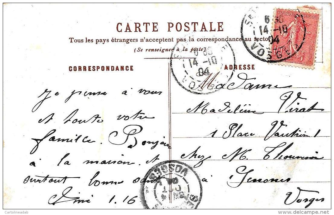 [DC10795] CPA - FIORI - Viaggiata 1904 - Old Postcard - Fiori