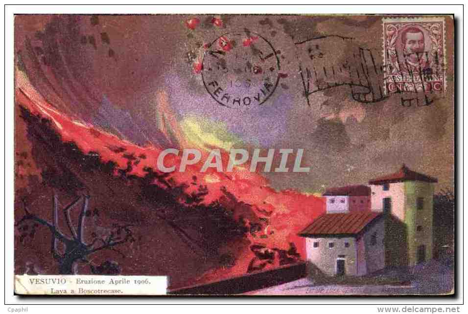 CPA Volcan Vesuvio Eruzione Aprile 1906 Lava A Boscotrecase - Katastrophen