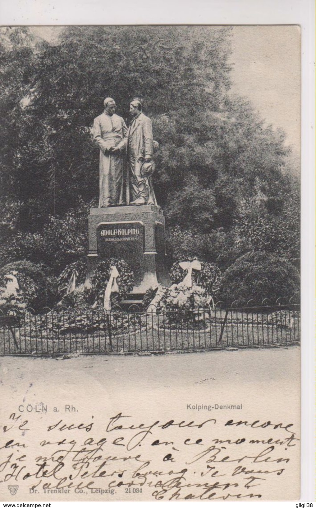 CPA- Allemagne- COLN A. Rh.  Kolping-Denkmal- - Köln