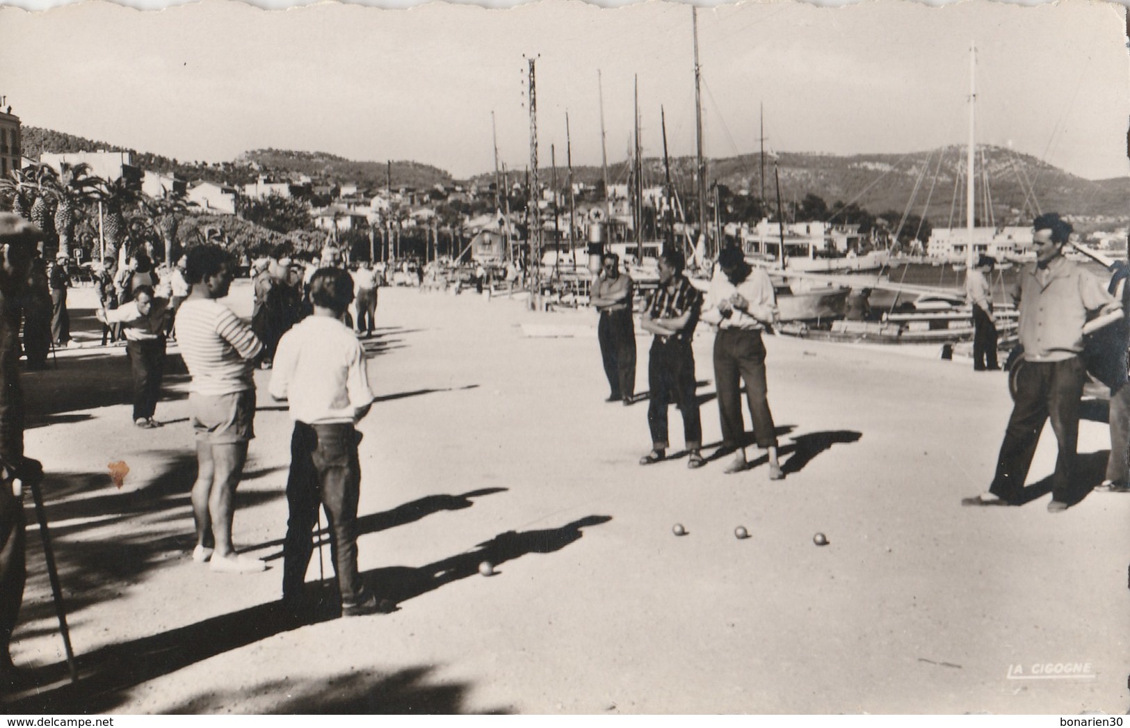 CPSM  83 BANDOL PARTIE DE PETANQUE BEAU PLAN - Petanca