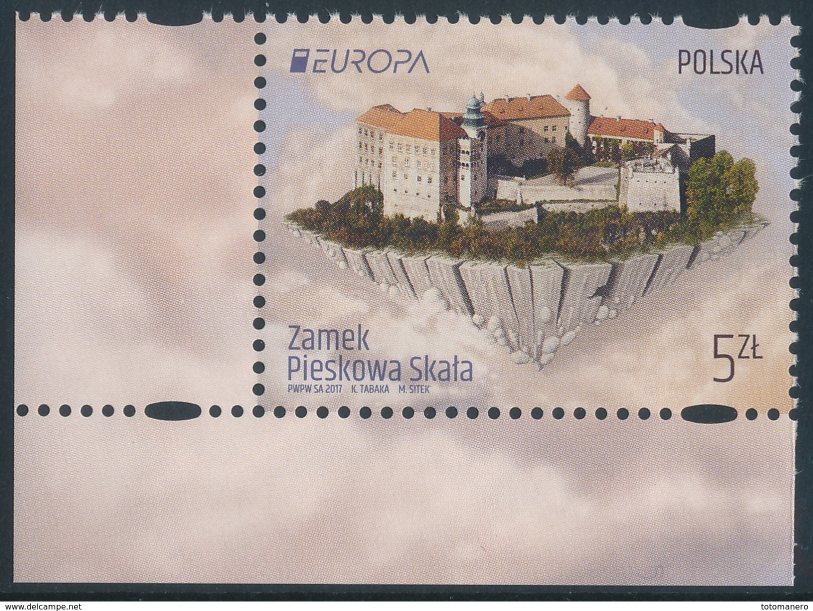 POLAND/Polen/Polska, EUROPA 2017 "Castles"  Set 1v** - 2017