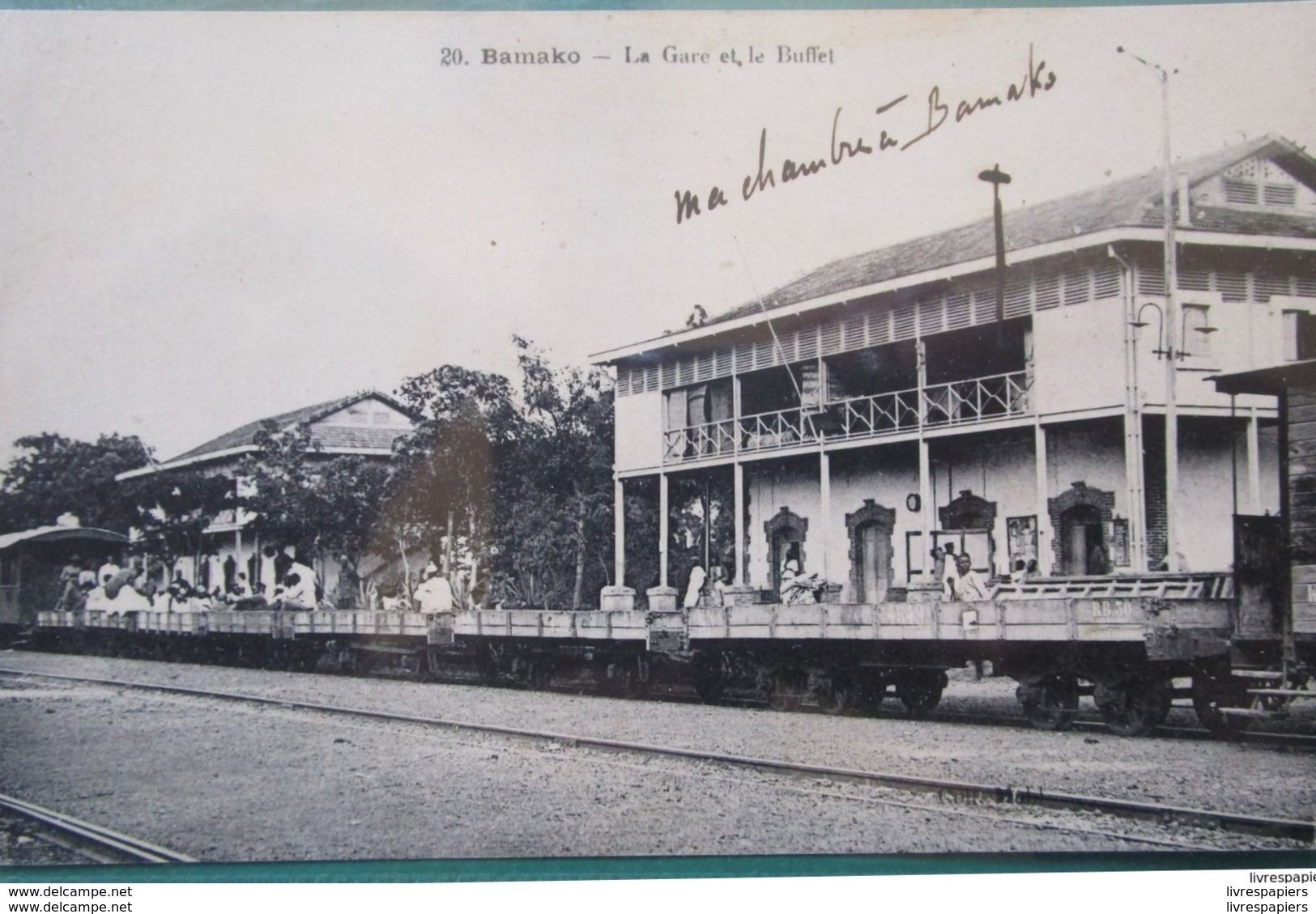 Mali Bamako Gare Et Buffet  Train Cpa Afrique - Malí