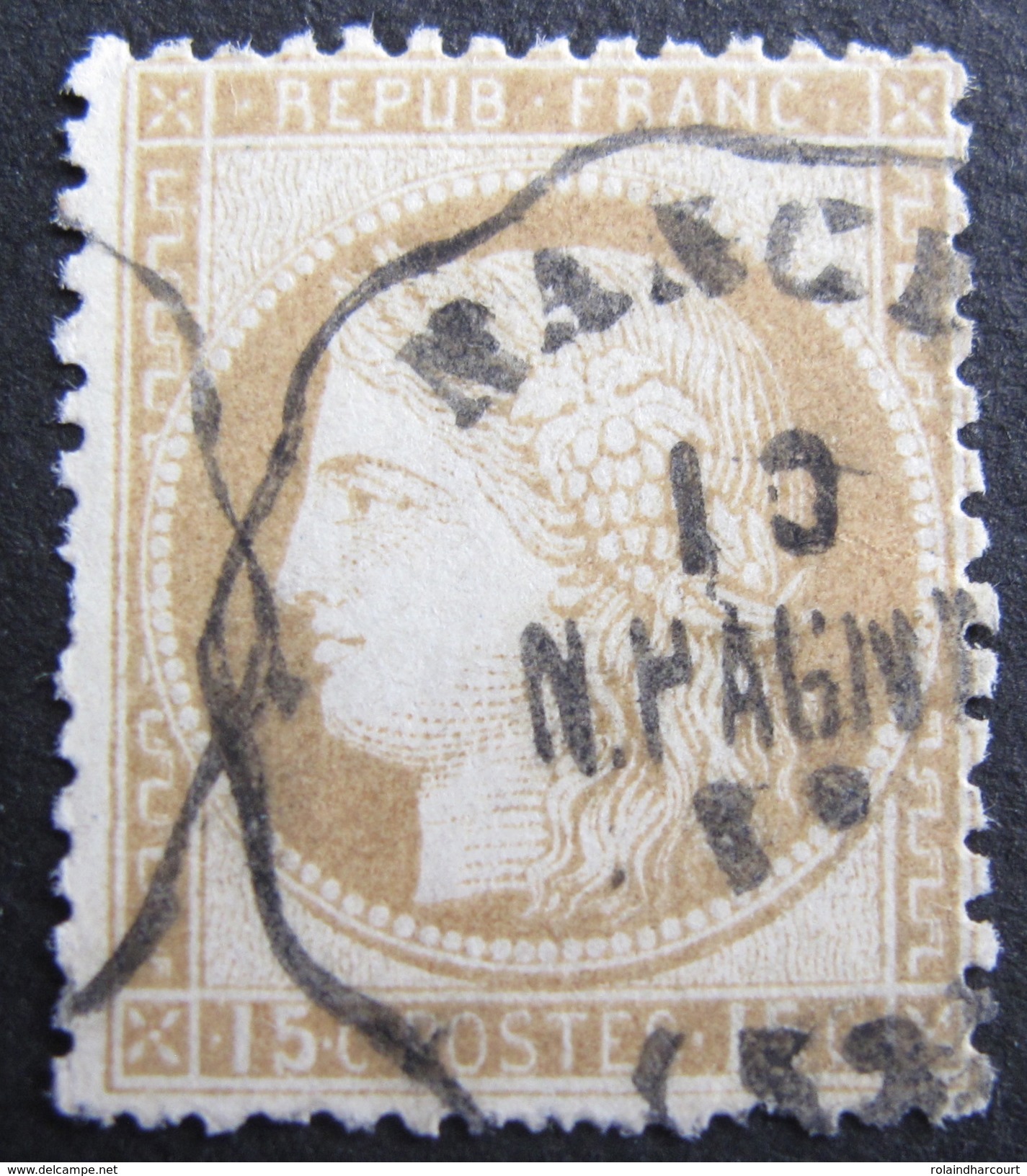 LOT R1576/25 - CERES N°55 - CACHET CONVOYEUR STATION De NANCY - 1871-1875 Ceres