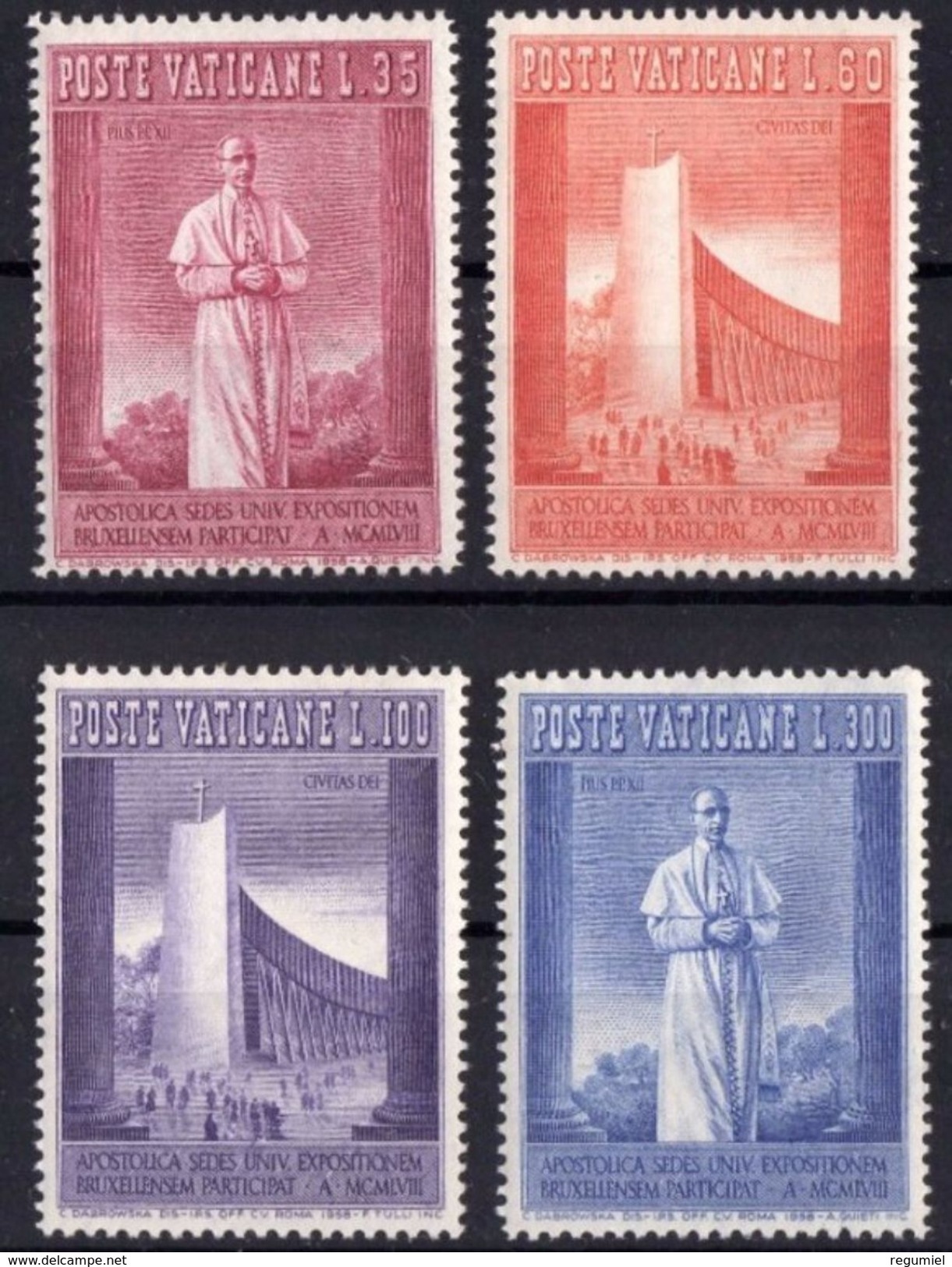 Vaticano 0257/260 ** MNH. 1958 - Nuevos