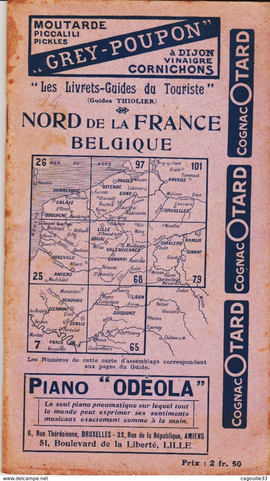 Guide THIOLIER , Vintage Des Années 1930, Nord De La France /belgique    TB - Cuadernillos Turísticos