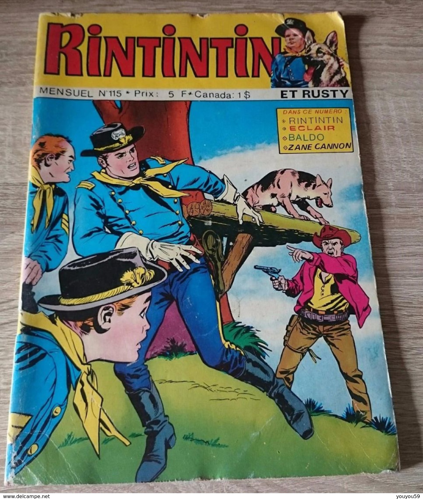 REVUE BD BANDE DESSINEE MENSUEL RINTINTIN ET RUSTY N°115 1979 SAGEDITION - Rintintin