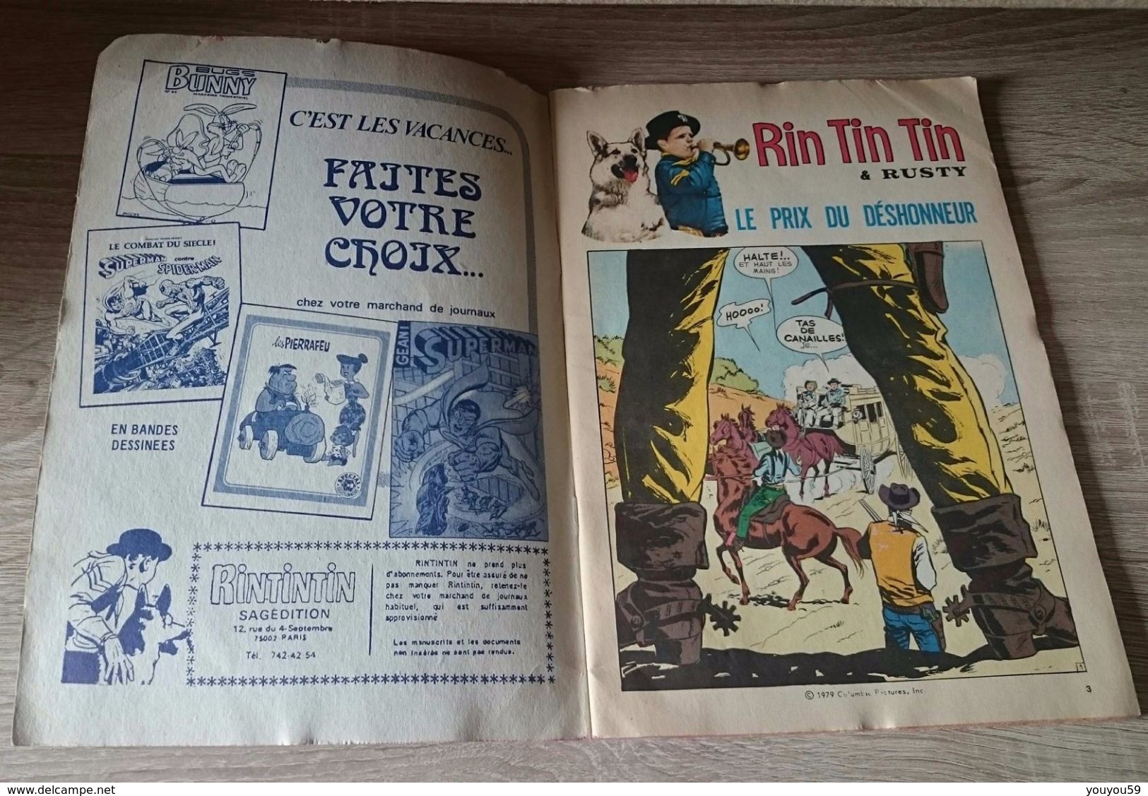 REVUE BD BANDE DESSINEE MENSUEL RINTINTIN ET RUSTY N°115 1979 SAGEDITION - Rintintin