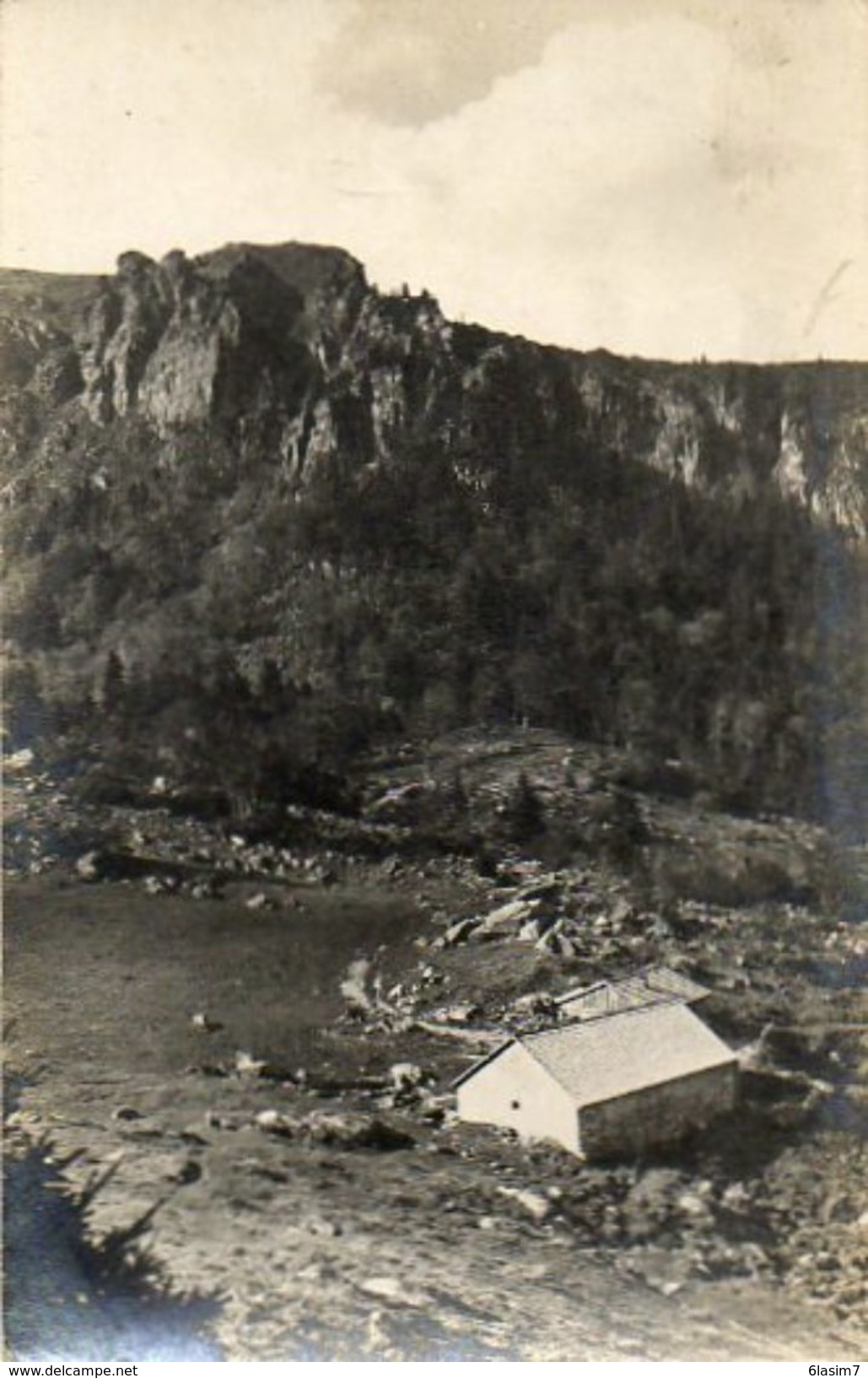 CPA - Environs De MUNSTER (68) - Carte Photo - Aspect De La Ferme-Auberge Du Frankental En 1928 - Otros & Sin Clasificación