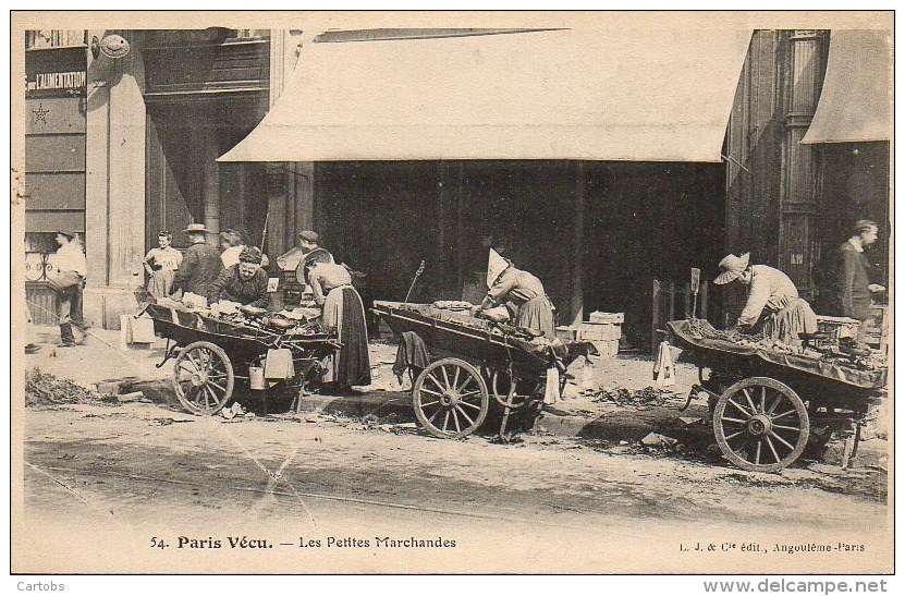 75 PARIS VECU   Les Petites Marchandes - Autres & Non Classés