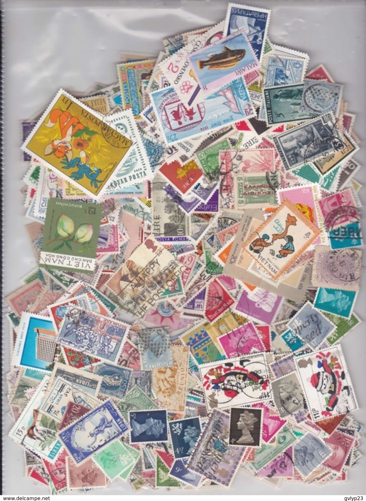 1000 TIMBRES OBLITéRéS DU MONDE ENTIER  2° CHOIX ( SANS S'OCCUPER DE LA COTE DU TIMBRE ) - Vrac (min 1000 Timbres)