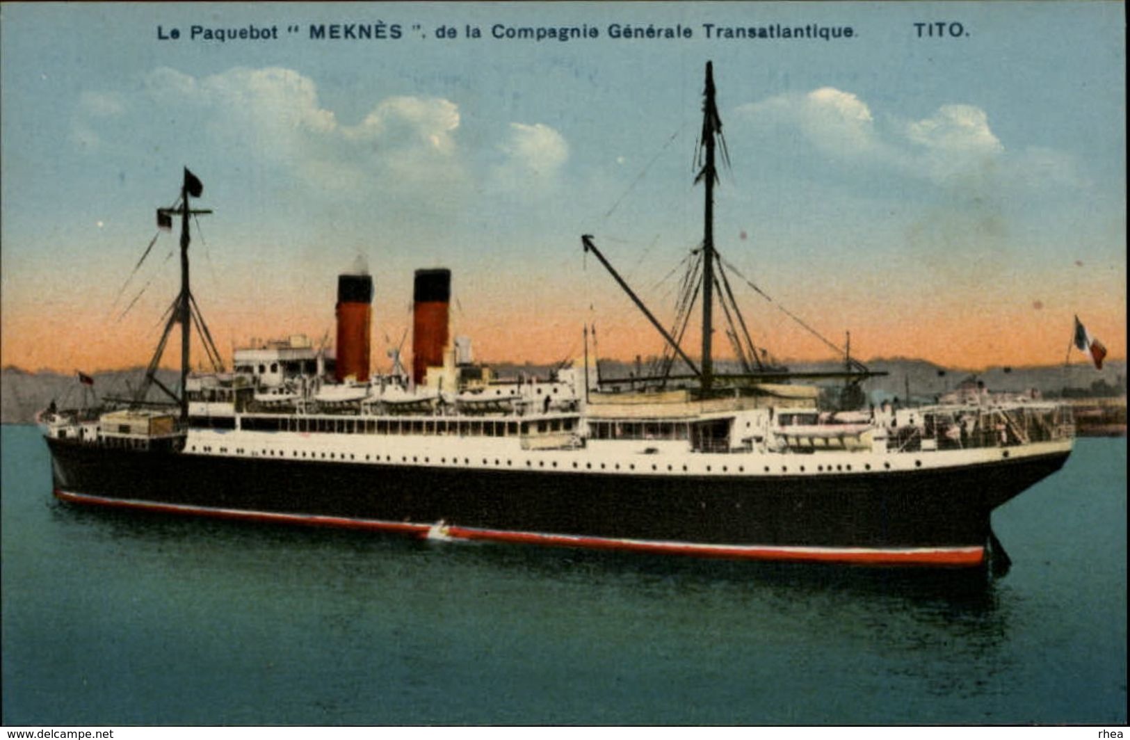 BATEAUX - PAQUEBOT - TRANSATLANTIQUE - MEKNES - Paquebots