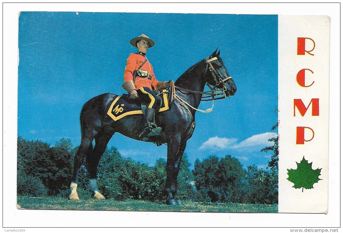 RCMP - ROYAL CANADIAN MOUNTED POLICE  VIAGGIATA FP - Non Classés