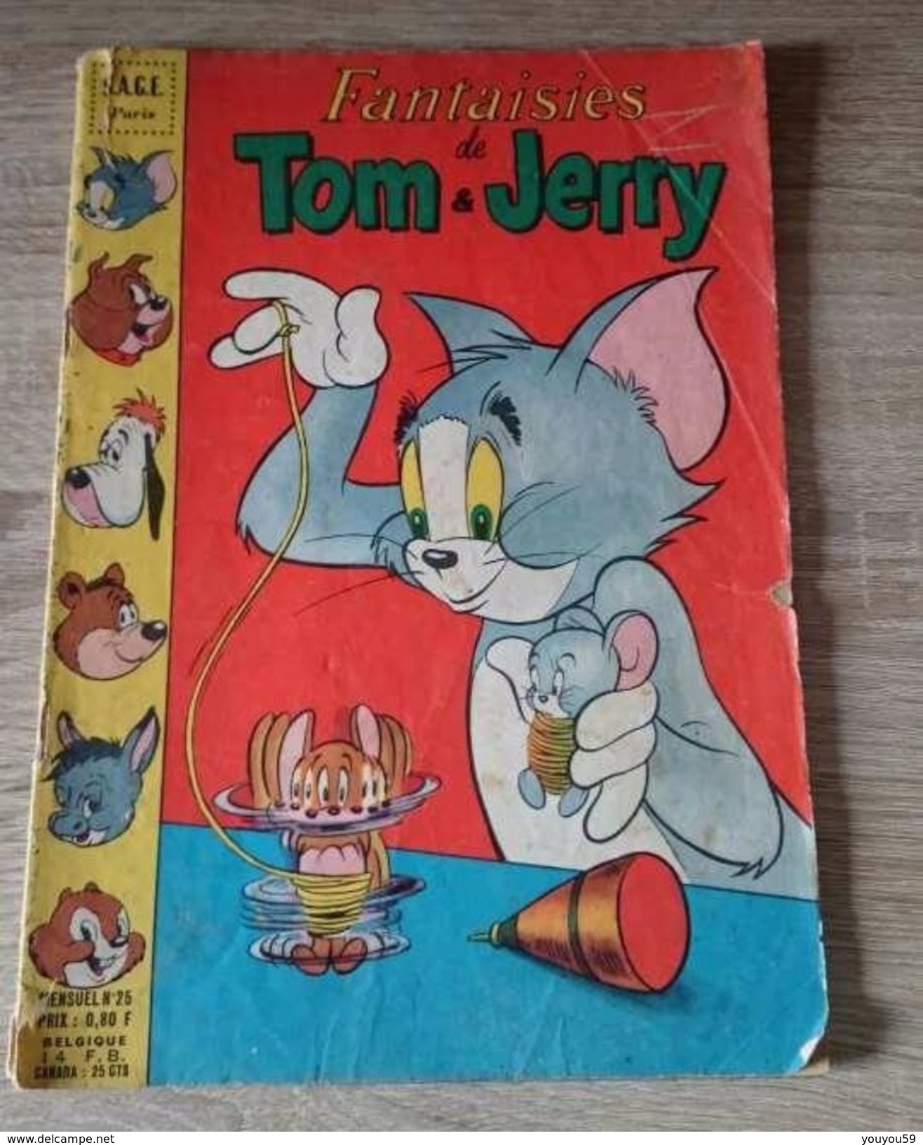 REVUE BD BANDE DESSINEE MENSUEL FANTAISIES DE TOM & JERRY N°25 1963 S.A.G.E - A Suivre